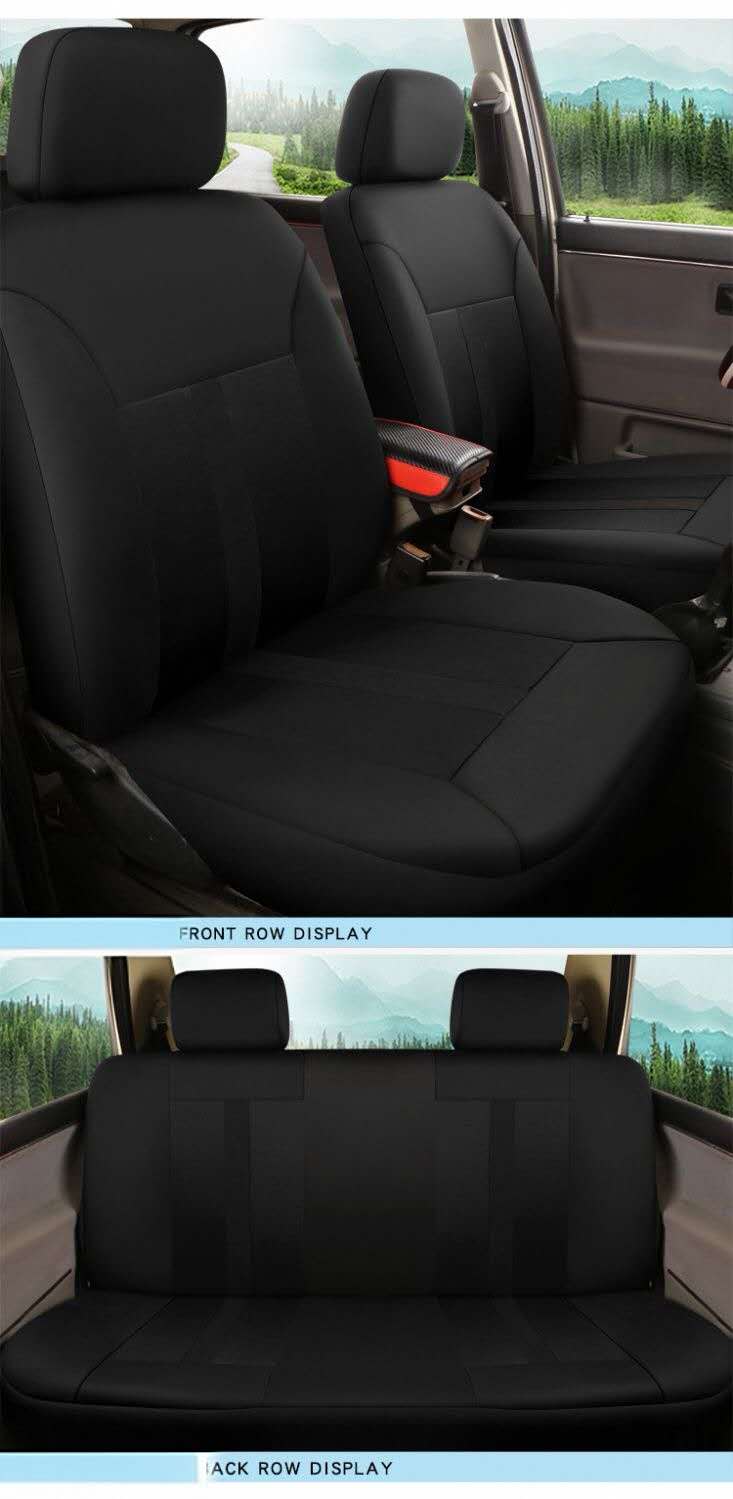 Car Seat Cover 5 Seater Full Set Front Rear Cushion Mat Protecto Polyester