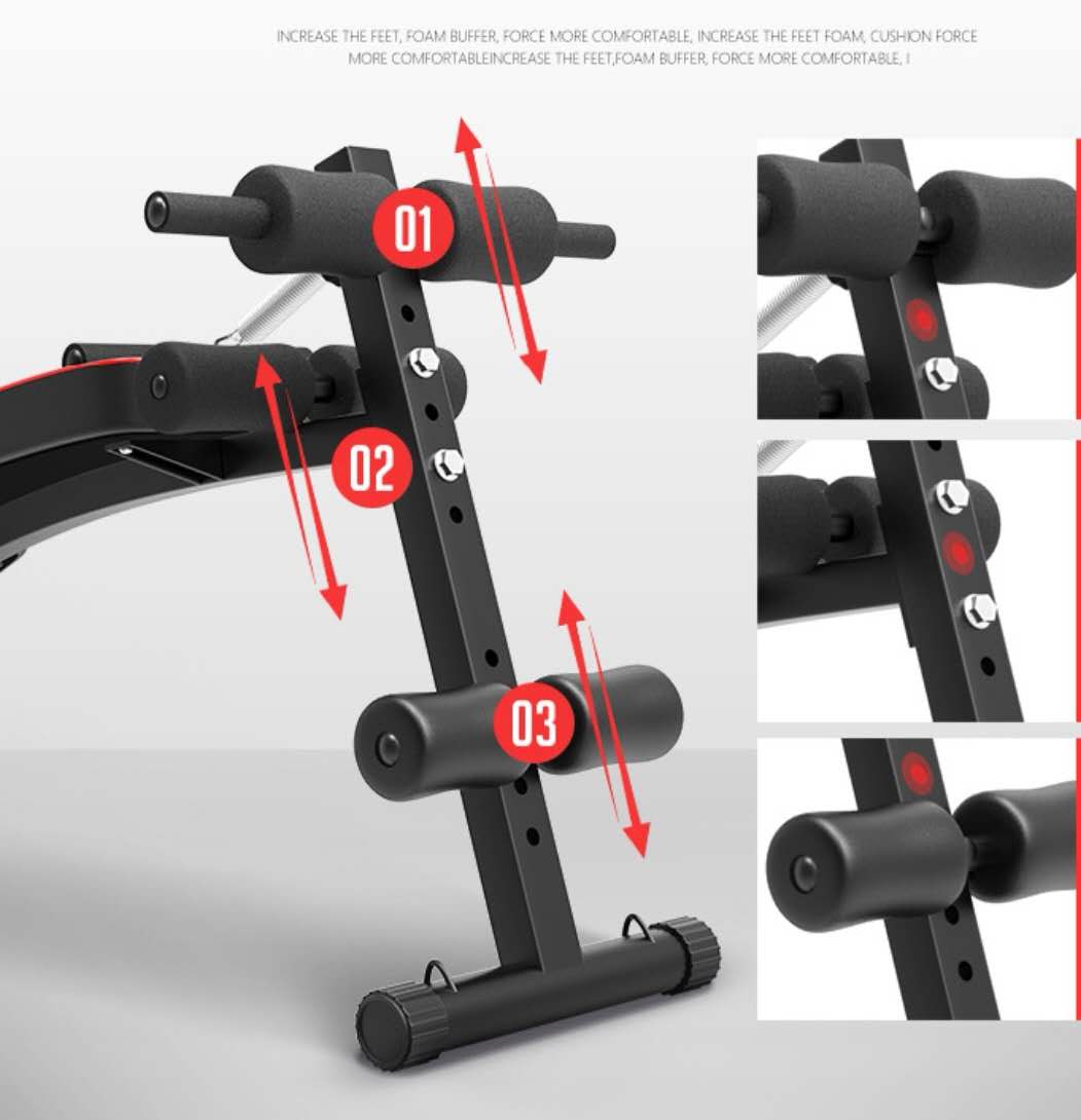 Curved Multifunctional Exercise Bench