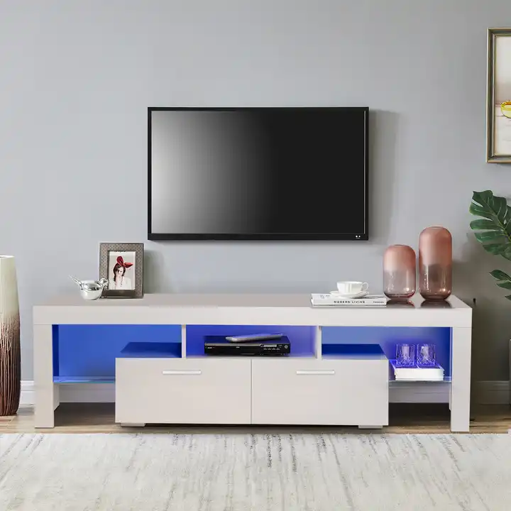 Glass TV Cabinet 160cm with RGB