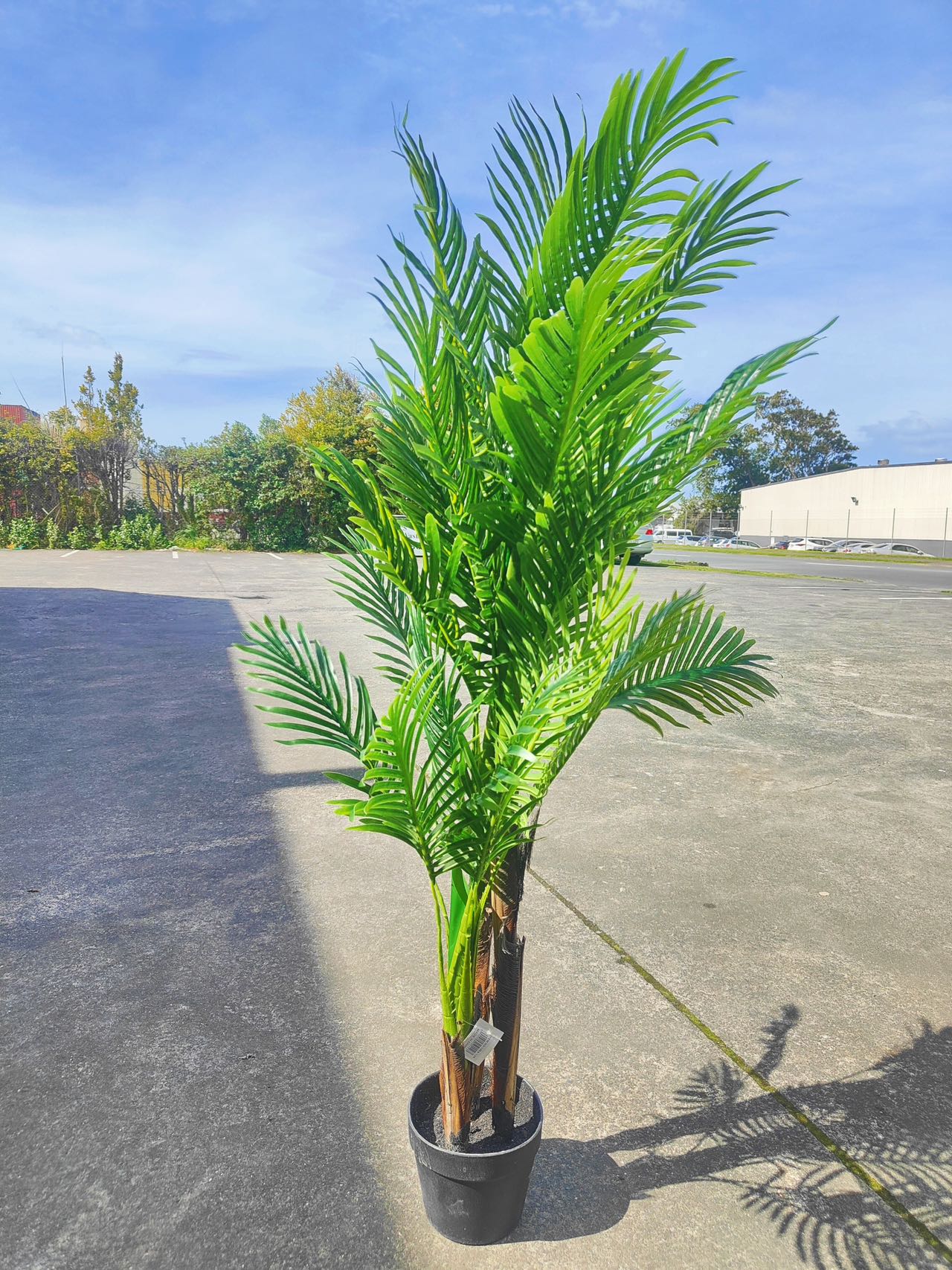 Artificial palm tree with pot