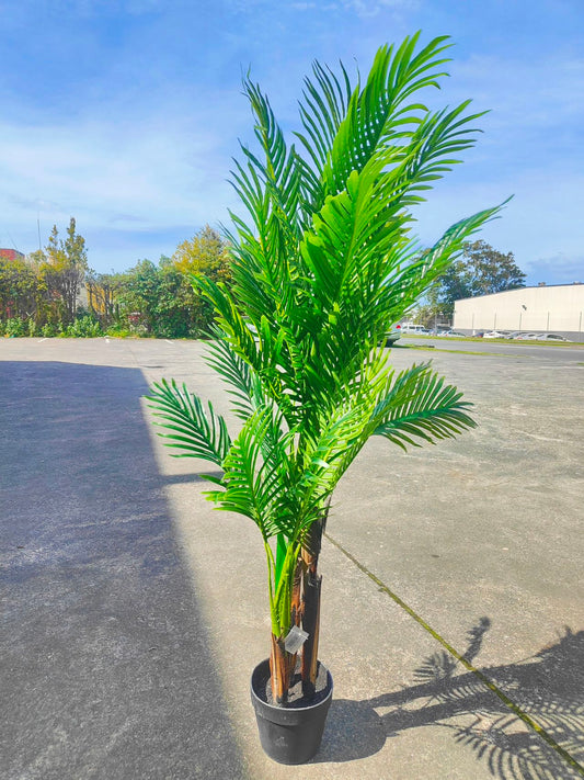 Artificial palm tree with pot