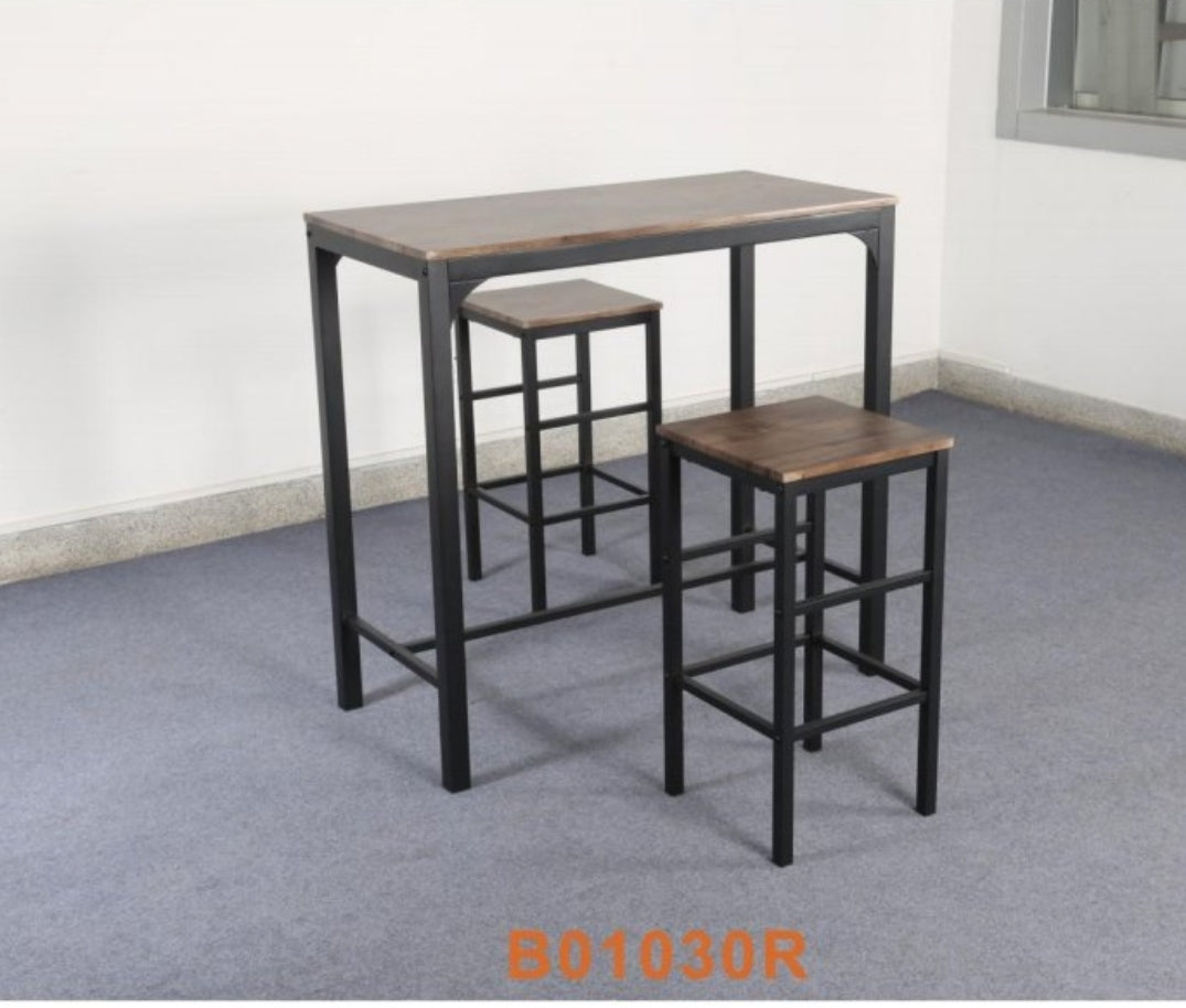 Bar Table With 2 Stools