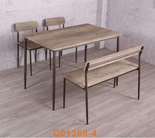 Dining Table with 2 Chairs 1 Bench