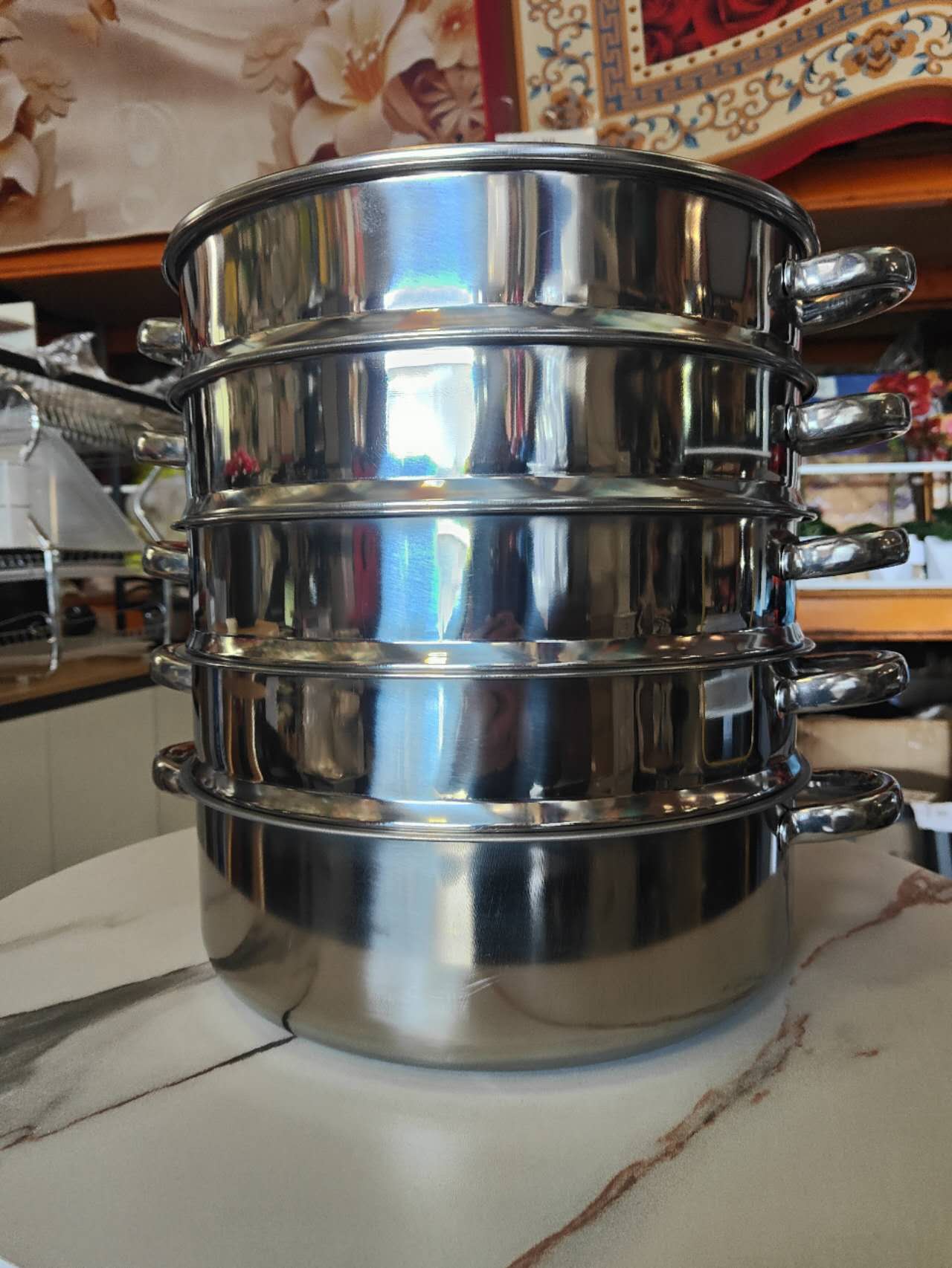 Stainless 36cm Steamer Pot Set