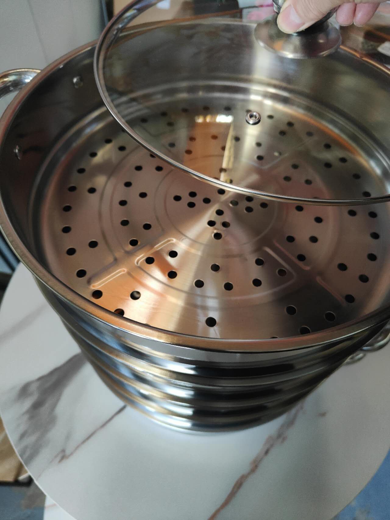 Stainless 32cm Steamer Pot Set