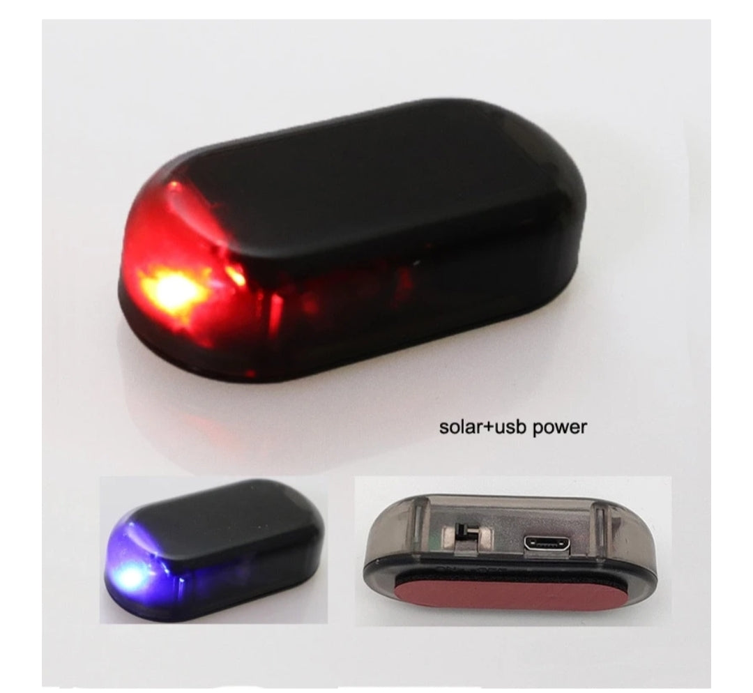 Solar Light Fake Alarm for Car