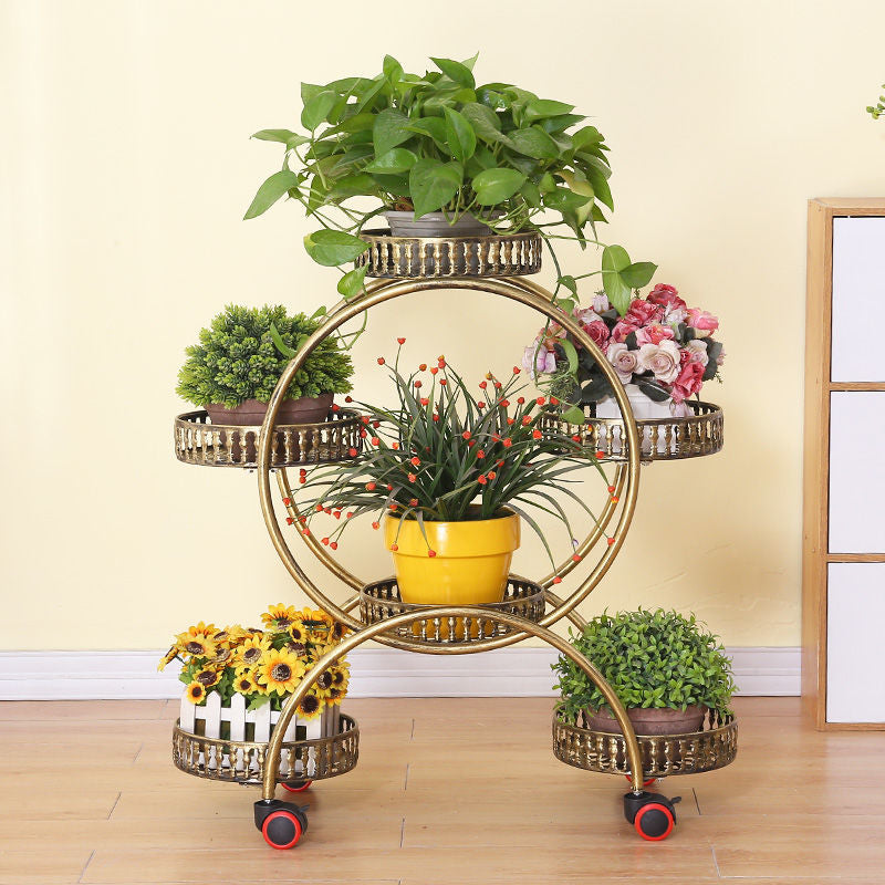 Around Flower Rack with Wheels