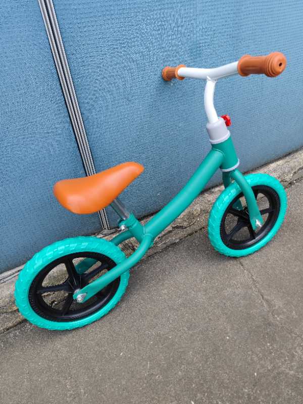 Kids' Balance Bike ,Metal Bike 12inch Green