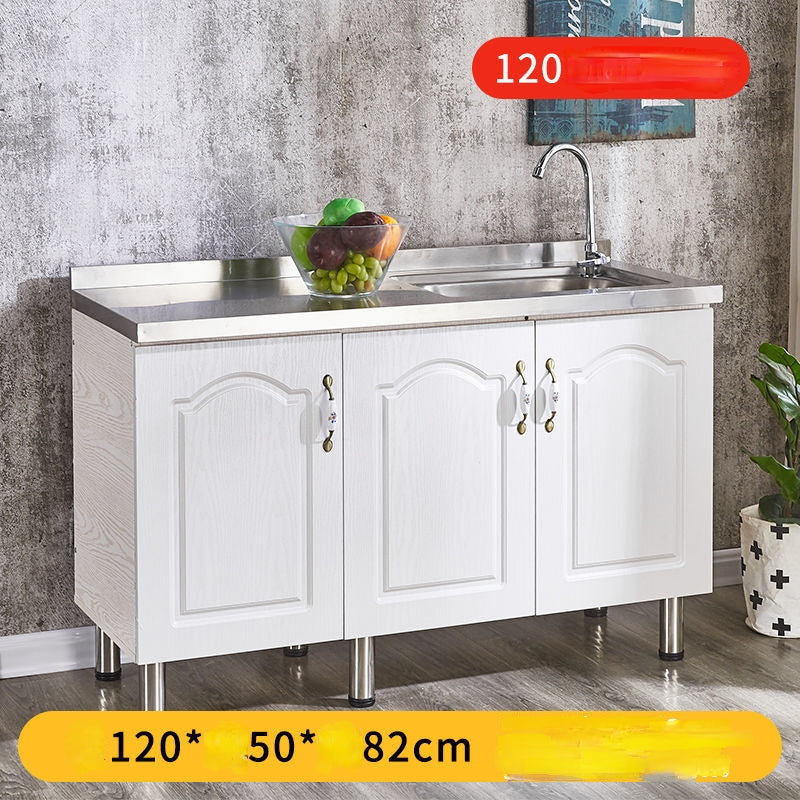 Kitchen Cabinet with Stainless Top and Sink