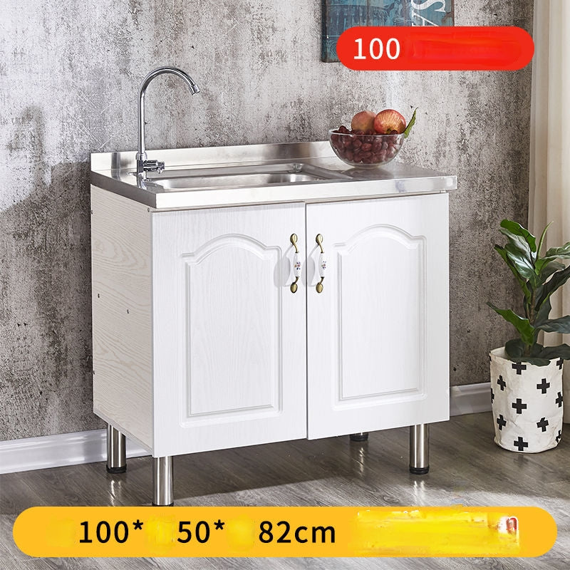 Kitchen Cabinet with Stainless Top and Sink