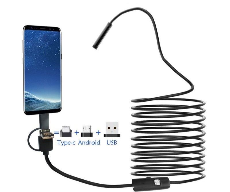 USB Inspection Camera, HD Cameras Endoscope, Waterproof Tube Sink Drain Camreas