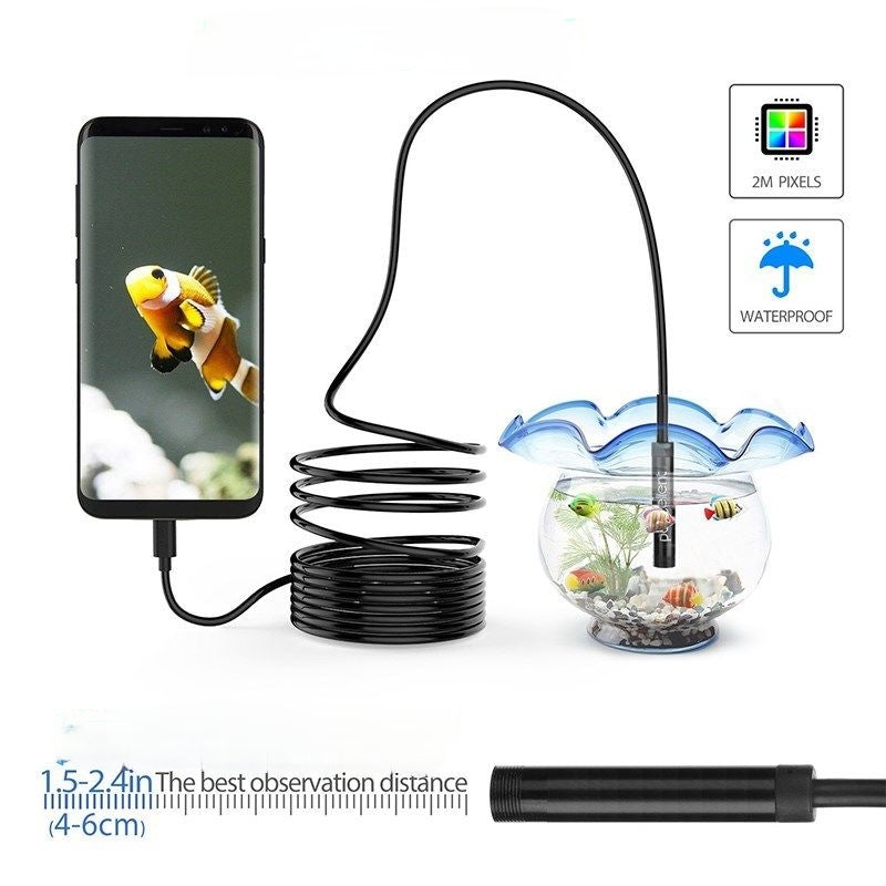 USB Inspection Camera, HD Cameras Endoscope, Waterproof Tube Sink Drain Camreas