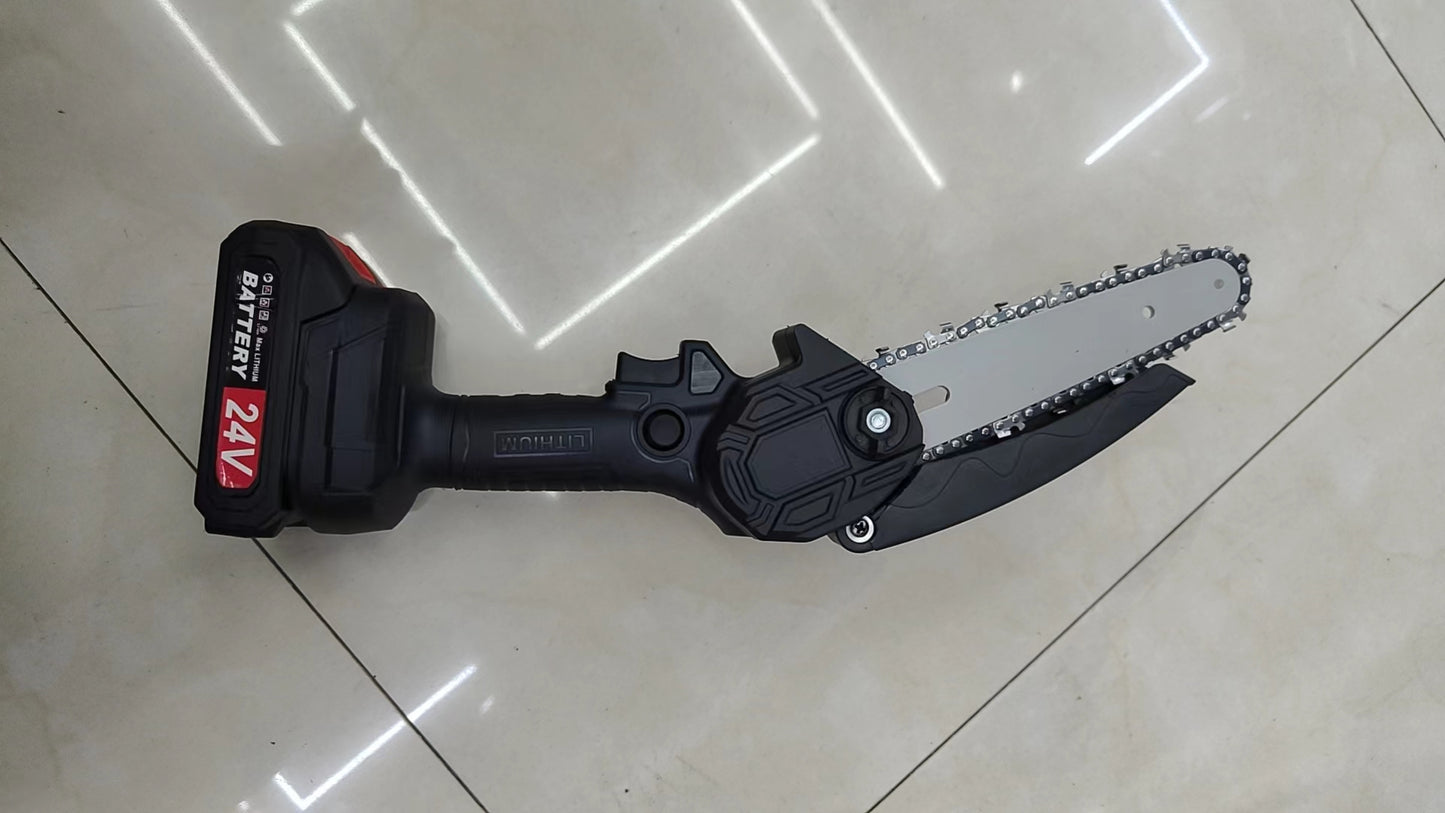 Portable Rechargeable Cordless Chainsaw for Wood Cutting Tree Pruning