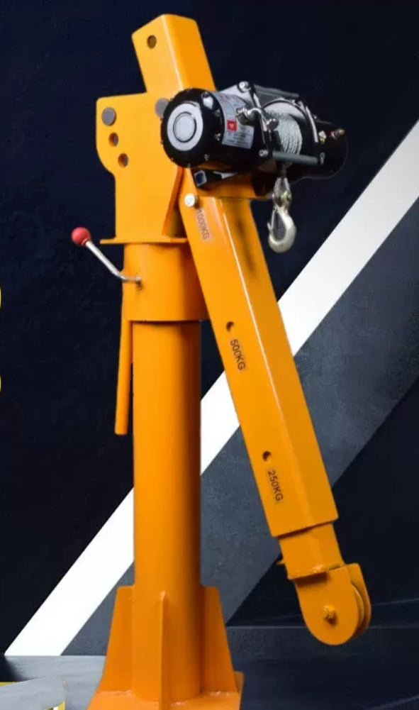 500kg Foldable Ute Deck Swivel Crane