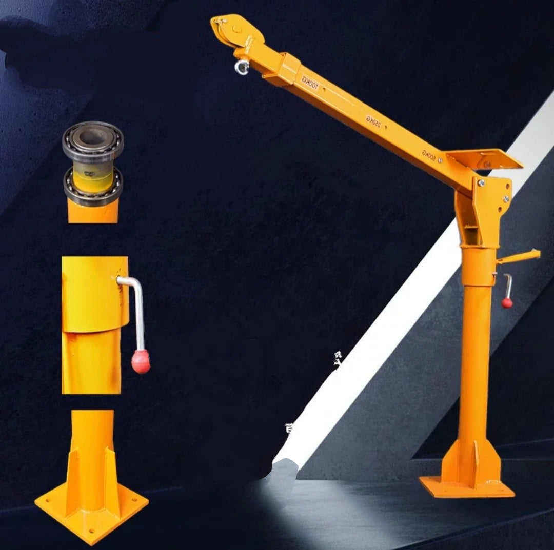 500kg Foldable Ute Deck Swivel Crane