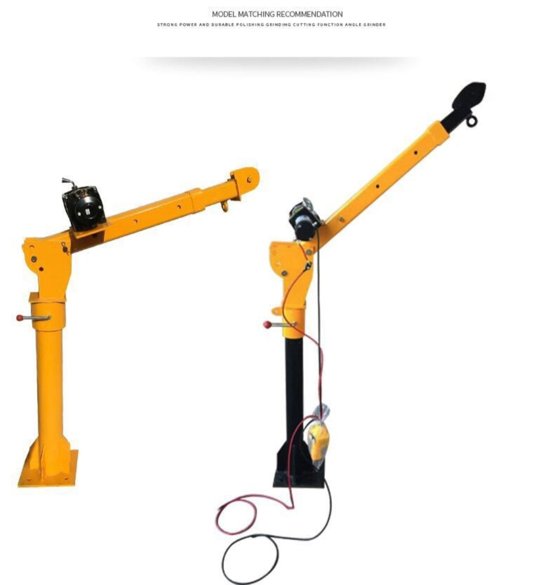 500kg Foldable Ute Deck Swivel Crane