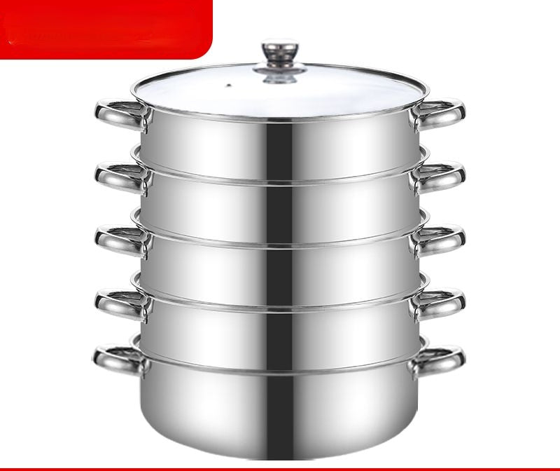 Stainless 36cm Steamer Pot Set